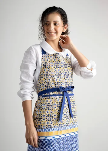 Vista 4 de Maison d' Hermine 100% Cotton Apron for women with Pocket Kitchen Chef Apron for Men Cooking Spring Summer 093 - Cerámica