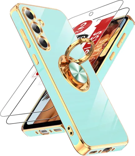Vista 30 de LeYi Funda para iPhone XR: con Protector de Pantalla de Vidrio Templado [Paquete de 2] Soporte de Anillo Giratorio de 360°, Soporte Magnético