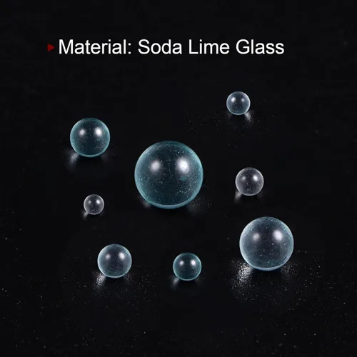 Vista 5 de HARFINGTON 250 cuentas de vidrio para hervir bolas de vidrio de 0.236 in de soda y lima, para mezclar botellas, transparente