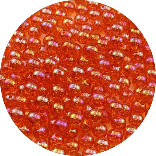 Vista 55 de 2000 cuentas redondas acrílicas de 0.157 pulgadas (0.157 in), cuentas espaciadoras de colores AB con agujero para bricolaje, pulseras, collares