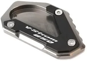 Vista 10 de QQLADY Z for Suzuki V-Strom 650/XT VSTROM 650 DL650 2004-2022 2021 Motorcycle CNC Kickstand Foot Side Stand Extension Pad Support Plate Y