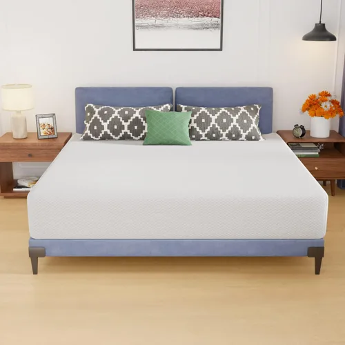 Vista 171 de PayLessHere Colchón matrimonial de espuma viscoelástica de gel de 12 pulgadas con tela suave transpirable y lavable, funda con cremallera, colchón