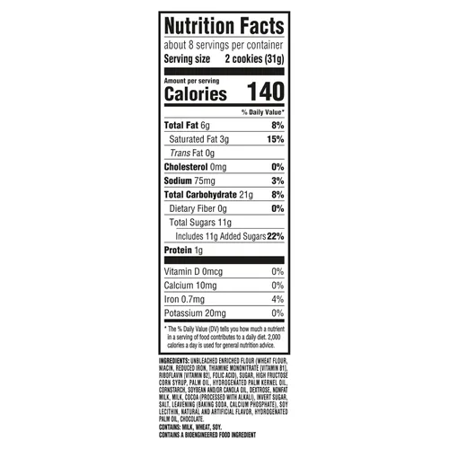 Vista 2 de CHIPS AHOY! Chewy Hershey's Cookies 'n' Creme - Galletas inspiradas en barra, 9.58 onzas