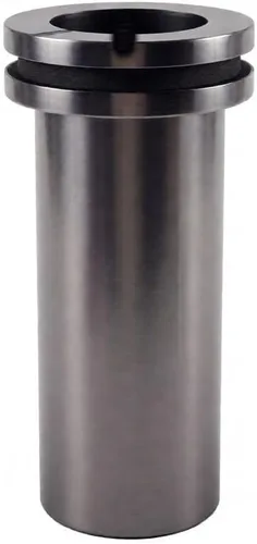 Vista 2 de Crisol de grafito, 2.2 lbs/4.4 lbs/6.6 lbs Crisol de grafito de alta pureza, oro fundido, plata, cobre, molde de fundición de horno Herramientas