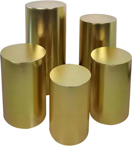 Vista 14 de Fundas de soporte de cilindro de fiesta para soportes de pedestal de cilindro de metal, cubierta de pedestal de cilindro elástico bronceador