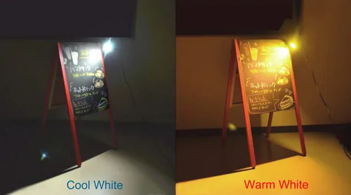 Vista 5 de Kiven 1 unids LED clip en luz al aire libre IP65 impermeable 3000 K blanco cálido letrero pizarra iluminación ajustable escritorio brazo lámpara