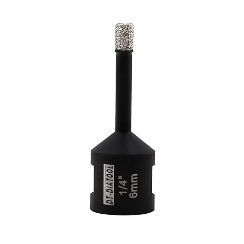 DT-DIATOOL Broca de núcleo de diamante de 1/4 pulgada con hilo 5/8"-11 de vacío soldado para baldosas de porcelana, cerámica, gres, mármol, granito,