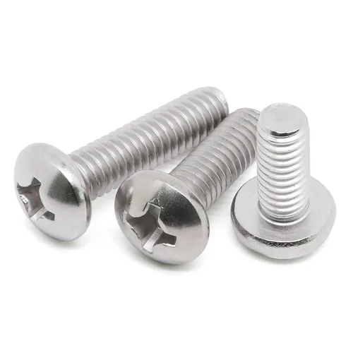 Vista 5 de 8-32 x 2-1/2" (1/4" a 3" disponibles) Tornillos de máquina de cabeza panorámica, rosca completa, Phillips Drive, acero inoxidable 304 18-8, paquete
