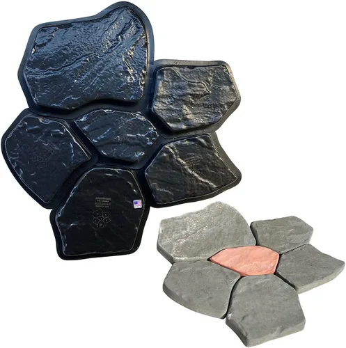 AUTUMN Molde duradero para hormigón, adoquines de losa de bricolaje, molde de hormigón, molde de cemento, molde de pavimentador, molde de decoración