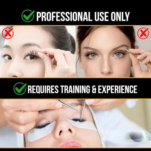 Vista 2 de Forabeli Pro Care - Pegamento para extensiones de pestañas, adhesivo profesional para pestañas, tiempo de secado rápido de 1-2 segundos, hasta 8
