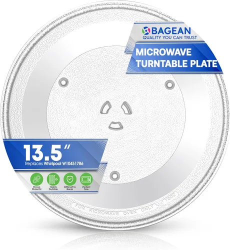Vista 9 de Reemplazo de plato para microondas de 12" W10337247 W11367904 para microondas Whirlpool - Plato giratorio de vidrio para horno microondas - Plato