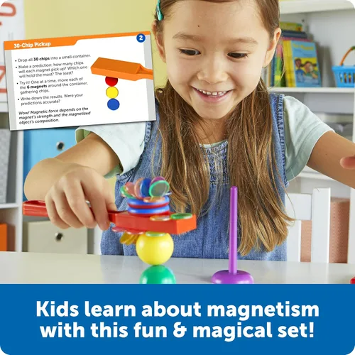 Vista 2 de Learning Resources STEM Explorers Magnet Movers - Ciencia para niños, recipiente sensorial, pensamiento crítico, juguetes de motricidad fina