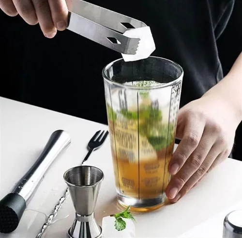 Vista 6 de TOEWOE Juego de coctelera de 17 piezas, kit de barman de acero inoxidable con soporte, kit de herramientas de barman, herramientas de bar