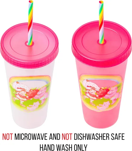 Vista 156 de Silver Buffalo Disney Nightmare Before Christmas Character Grid - Paquete de 4 vasos de plástico que cambian de color, 24 onzas