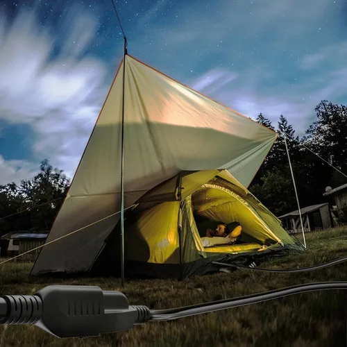 Vista 7 de PlugSaf Cable de extensión de calibre 16 de 100 pies para exteriores, impermeable, 16/3 SJTW resistente a la intemperie -58 °F, ignífugo, cable