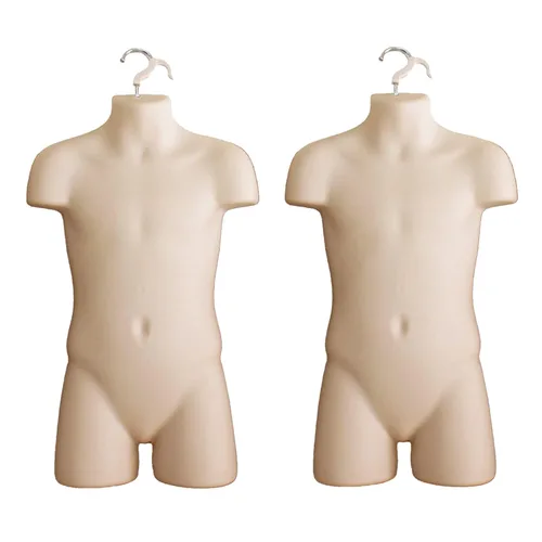 Vista 14 de DisplayTown 1 juego de vestido apilable de torso negro con espalda hueca con gancho para colgar para exhibición de camisetas, encimera, espectáculos