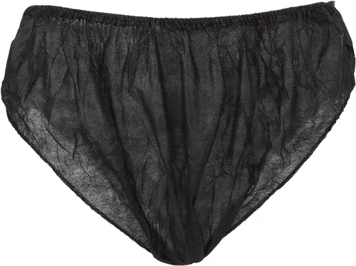 Vista 10 de ZASCHMOY - 50 piezas de ropa interior negra desechable, talla única que se adapta a la mayoría de ropa interior de viaje portátil para mujeres