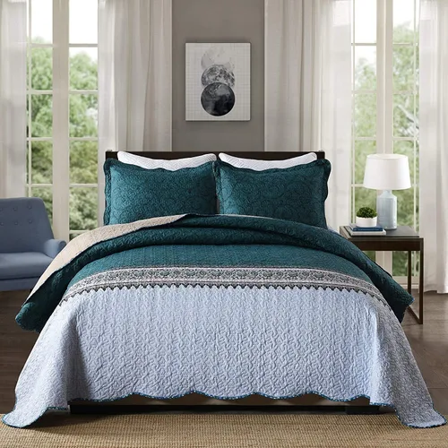 Vista 51 de Travan Juegos de Edredón de 2 Piezas Twin con Sham, Ropa de Cama de Gran Tamaño, Colcha Reversible, Juego de Cubrecama Suave, Tamaño Twin