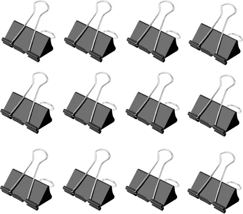 Vista 8 de Ufmarine Clips pequeños de 1 pulgada de largo, (72 piezas) clips de papel pequeños para suministros de oficina