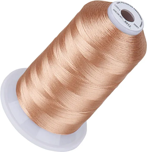 Vista 105 de Simthread 5500 yardas de hilo de bordar, 5000M de alto rendimiento 40WT 100% poliéster – Más de 170 colores vívidos, clasificado de alta velocidad