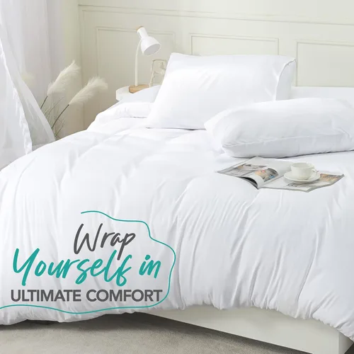 Vista 6 de Utopia Bedding - Juego de funda de edredón con fundas de almohada - 3 piezas de ropa de cama con funda de edredón con cierre de cremallera - 1 funda