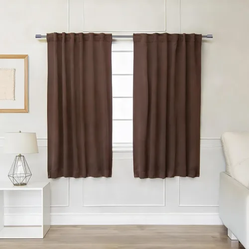 Vista 64 de Best Home Fashion Paneles de cortinas opacas de alta calidad, con aislamiento térmico sólido, cortinas opacas para tratamiento de ventanas
