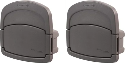 Vista 12 de Suncast DHH150 Deluxe Hangout, compartimiento cerrado para almacenar manguera de jardín, 150 pies de capacidad, color gris pardo