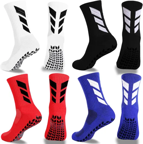 MENDENG Calcetines de agarre de fútbol para hombre, antideslizantes, antideslizantes, antideslizantes, para hospital, yoga, entrenamiento, deportes