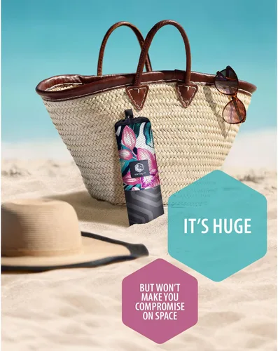 Vista 5 de VENTURE 4TH - Toalla de playa de microfibra: secado rápido, compacta, libre de arena, absorbente, a prueba de arena y ligera - Perfecta para Blue