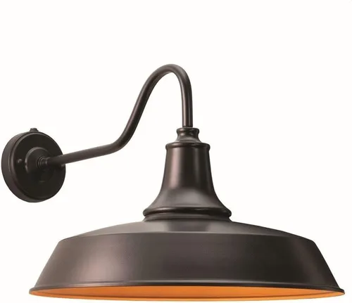 Vista 17 de VAXCEL Dorado - Lámpara de pared de acero para interiores y exteriores, 9 pulgadas de ancho x 9 pulgadas de alto, aplique de pared rústico