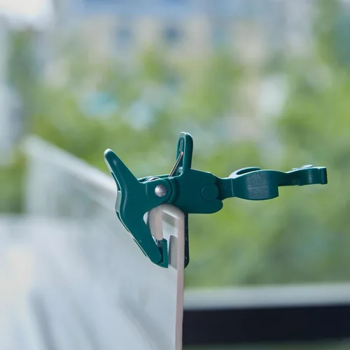 Vista 6 de C7 C9 - Clips de resorte universales para luces navideñas, 100 unidades de clips de resorte rápido para decoraciones de luz navideña, clips de tejas