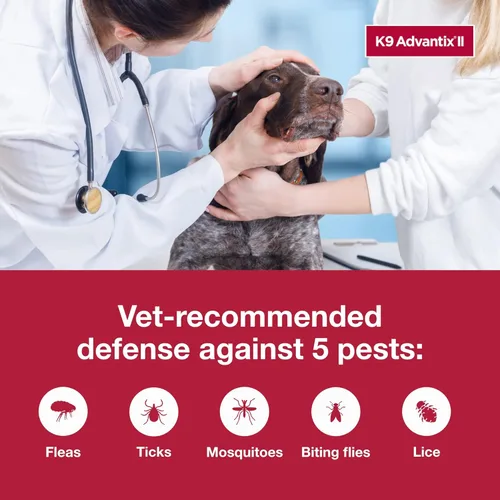 Vista 5 de K9 Advantix II - Tratamiento y prevención de pulgas, garrapatas y mosquitos recomendado por veterinarios, para perros extragrandes de más de 55
