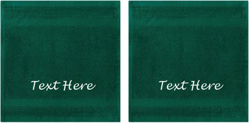 Vista 59 de Juego de Toallas Personalizadas con Texto Bordado - Paquete de 2 Sábanas de Baño de Algodón Turco Altamente Absorbentes y Súper Suaves para Spa