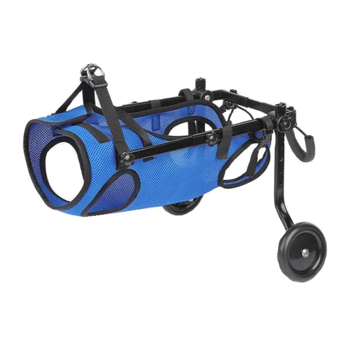 Pet Dogs Hind Leg Wheel Chair Dog Mobility Cart, Adjustable Dog Cart， Light Weight ，with Wheels for Back Legs(XS)