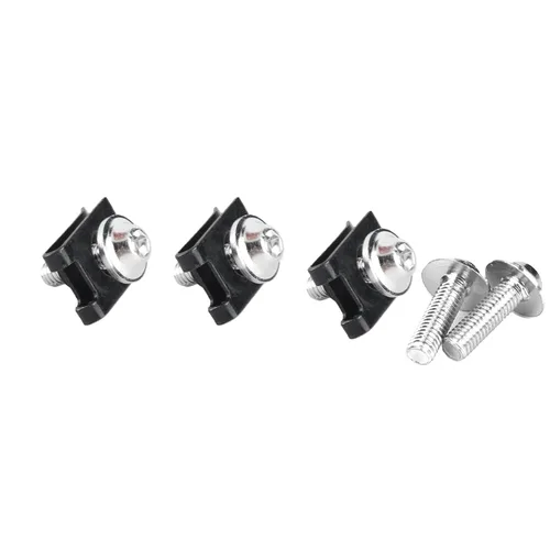 Vista 2 de Tornillos y clips para carenado de motocicleta M5, clips de cierre de velocidad de espiral, tuercas de resorte, 10 unidades (plateado)