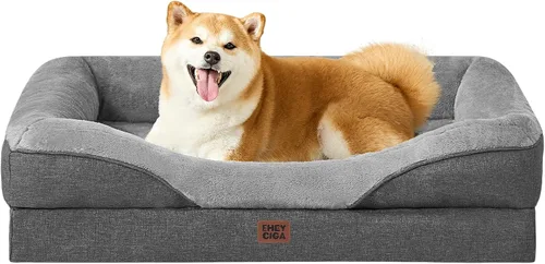 Vista 12 de EHEYCIGA Cama de espuma viscoelástica XL para perros de tamaño extra grande, sofá ortopédico extragrande para perros con lados y forro impermeable