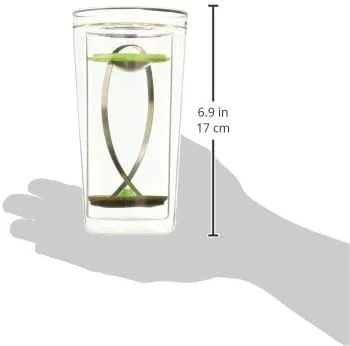 Vista 2 de Highwave TEAfish Takeout - Prensa de té o café francés de una sola porción, 14 onzas