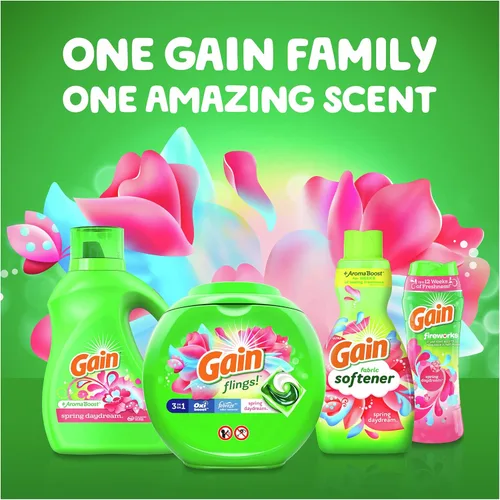 Vista 4 de Gain Fireworks - Cuentas potenciadoras de aroma para lavandería, Spring Daydream, 26.5 onzas líquidas, compatible con HE