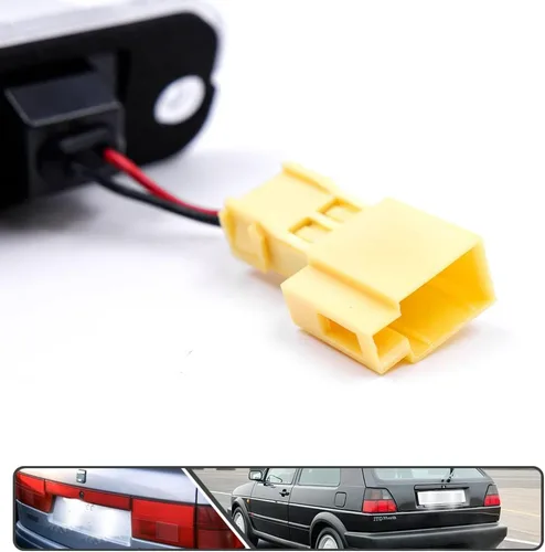 Vista 4 de Jetta Golf MK2 - 2 luces LED para matrícula de VW MK2 Golf Jetta II 1983-1992 alimentado por SMD Xenon LED blanco sin errores