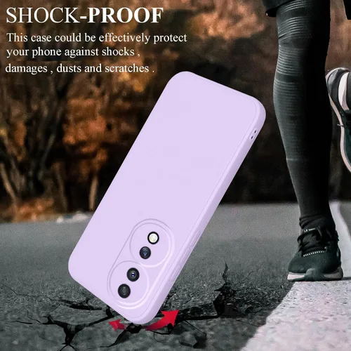Vista 5 de Compatible con Honor 70 Funda de silicona púrpura Honor 70 funda Negro