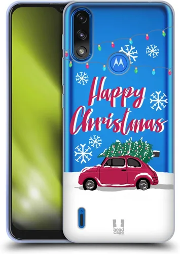 Vista 9 de Head Case Designs Classic Merry Christmas Trees Soft Gel Case Compatible with Moto E7 Power/Moto E7i Power