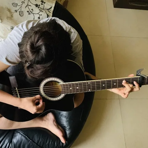 Vista 2 de Fender FA-15 - Guitarra acústica de cuerda de acero a escala 3/4, con 2 años de garantía, ráfaga de luz de luna, con bolsa de concierto