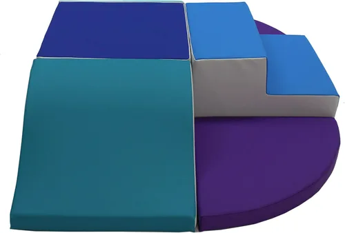 Vista 11 de FDP SoftScape Playtime - Completo escalador para bebés y niños pequeños que gatean, espuma suave de juego activo para interiores