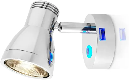 Vista 9 de THALASSA Luz de Lectura Regulable Sin Escalones de 3W para RV, Luces Interiores de 12V para Barco, Camper, Caravana, Vehículo, Autocaravana, Lámpara