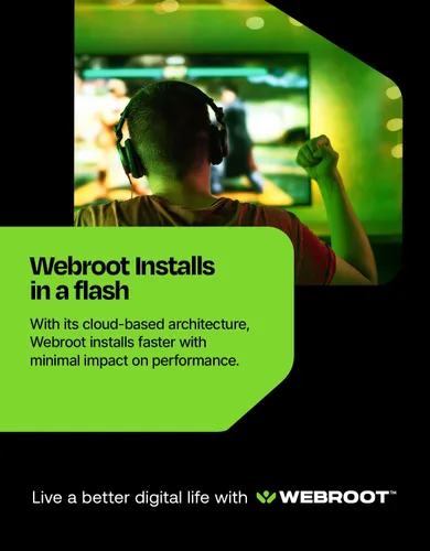 Vista 3 de Webroot Antivirus for PC Gamers 2026 1 Device 1 Year Download + System Performance Optimizer