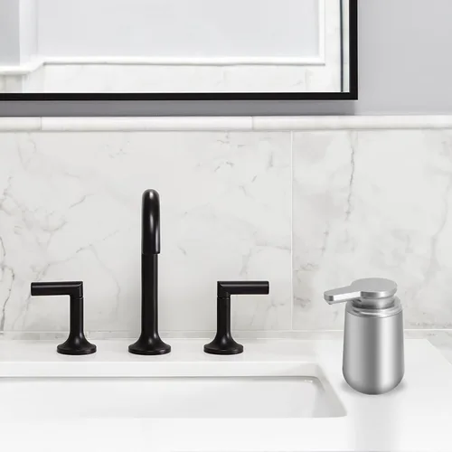 Vista 8 de dispensador automático de jabón de 12 oz. de acero inoxidable con sensor; dispensador de jabón infrarrojo eléctrico IPX5 resistente al agua