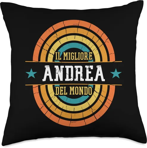 Vista 4 de Andrea Nome Shirts & Gifts The Best World-Funny Name Andrea - Almohada de 16 x 16 pulgadas, multicolor