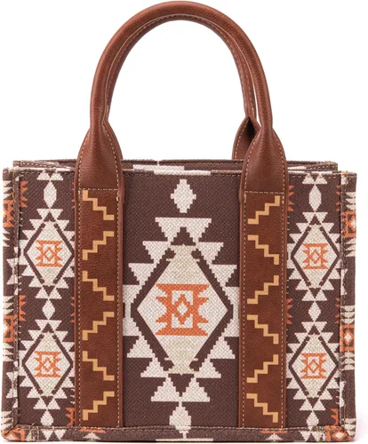 Vista 6 de Wrangler Aztec Tote Bag for Women Boho Shoulder Purses and Handbags