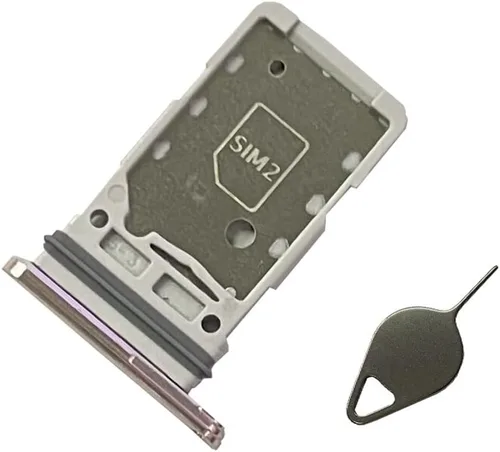 Vista 3 de Galaxy S21 S21 Plus S21 Ultra Dual SIM - Bandeja de repuesto para Samsung Galaxy S21 S21+ Plus S21 Ultra 5G + Pin de expulsión (negro fantasma)