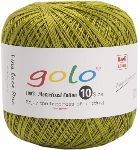 Vista 95 de golo 24 bolas hilo de ganchillo tamaño 10 hilo para tejer a mano hilo de ganchillo 10-24-1